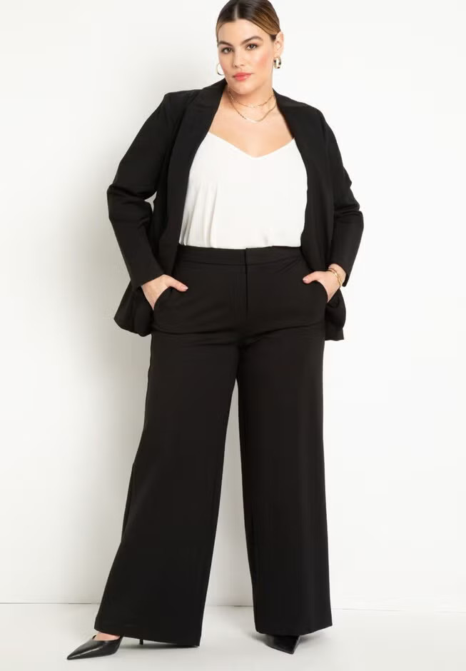 The Ultimate Stretch Wide Leg Pant | Eloquii