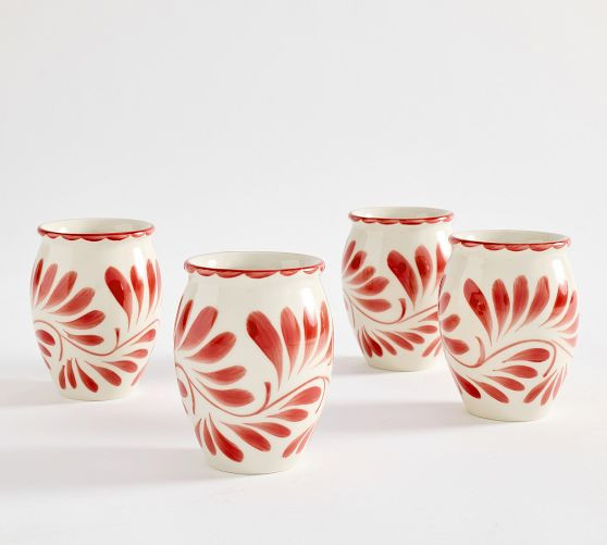 Puebla Porcelain Cantarito Jars - Set of 4 | Pottery Barn (US)