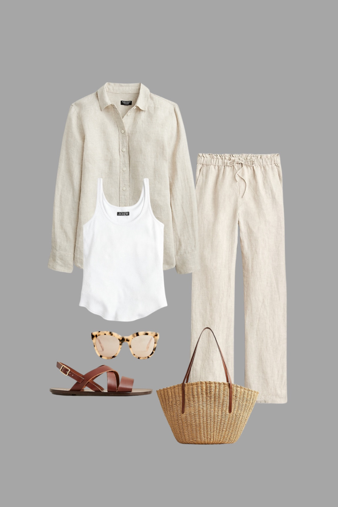 Linen outfits 
Summer outfit 
Linen pants
Linen tops
J Crew outfits
Summer style
Vacation outfits 
Straw tote bag
Sandals
Tank tops
Casual chic outfits 

#LTKSeasonal #LTKStyleTip