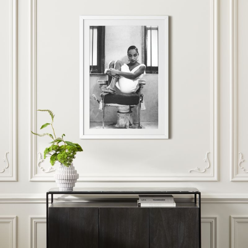 Sade with White Frame 28.5"x39.5" + Reviews | CB2 | CB2