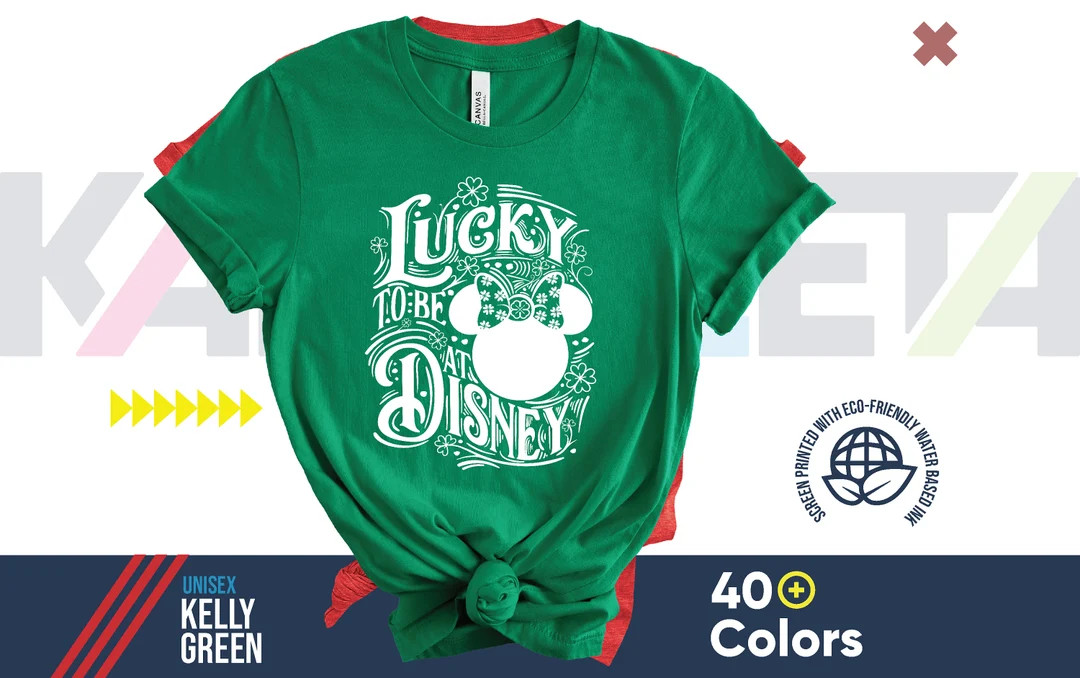 Disney St Patrick’s, Minnie St Patrick’s Tee, Mickeys St Patrick’s Tee, Cute Disney Shirts,... | Etsy (US)