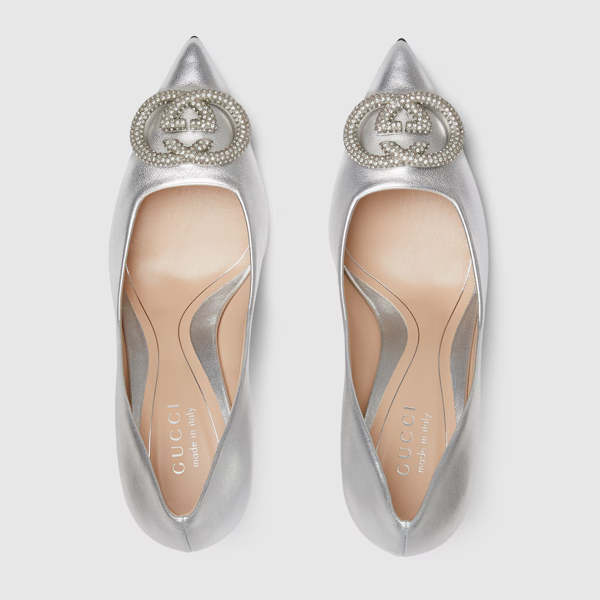 Gucci - Women's pump with crystal Interlocking G | Gucci (US)