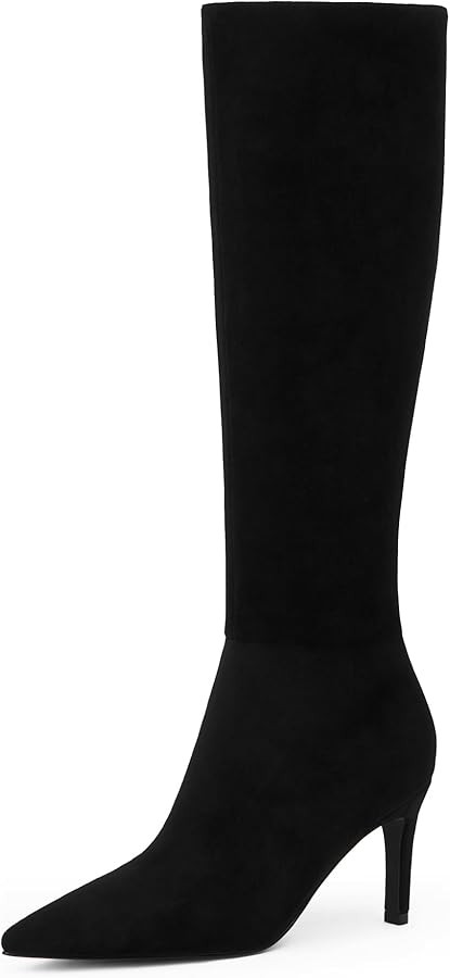 Modatope Knee High Boots Women Pointed Toe Tall Boots Stiletto High Heel Long Boots Side Zipper D... | Amazon (US)