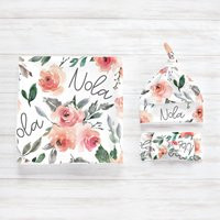 Earthy Floral Baby Girl Blanket/Swaddle Set Going Home Photos Hospital Newborn Prop Fall Autumn Due  | Etsy (US)