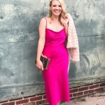 Satin Cowl Neck Midi Slip Dress | Express