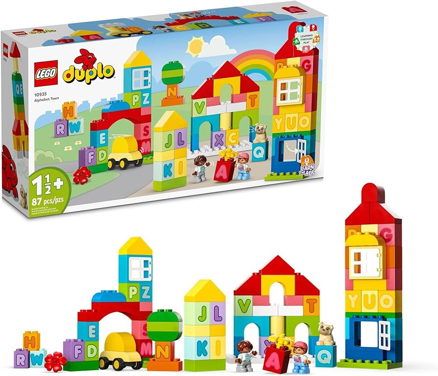 LEGO DUPLO Classic Alphabet Town 10935, Educational Early Learning Toys for Babies & Toddlers Age... | Amazon (US)