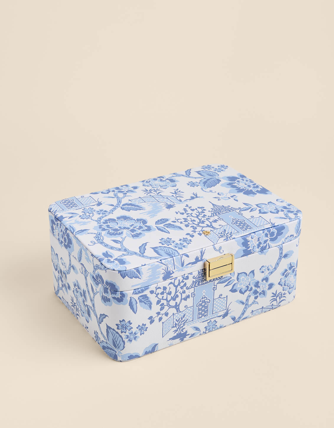 Medium Desktop Jewelry Case Garden Toile | Spartina 449