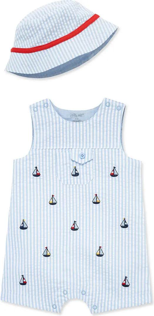 Little Me Sailboat Sunsuit & Hat Set | Nordstromrack | Nordstrom Rack