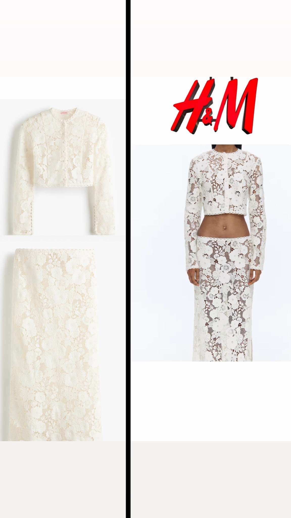 Coming soon to H&M. This lace outfit is gorgeous and so feminine. Get it before it’s gone.

#LTKootd #LTKgrwm #LTKBeauty