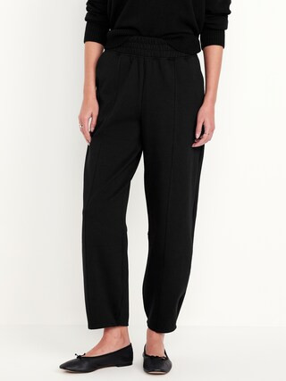 High-Waisted Dynamic Fleece Barrel-Leg Pants | Old Navy (CA)