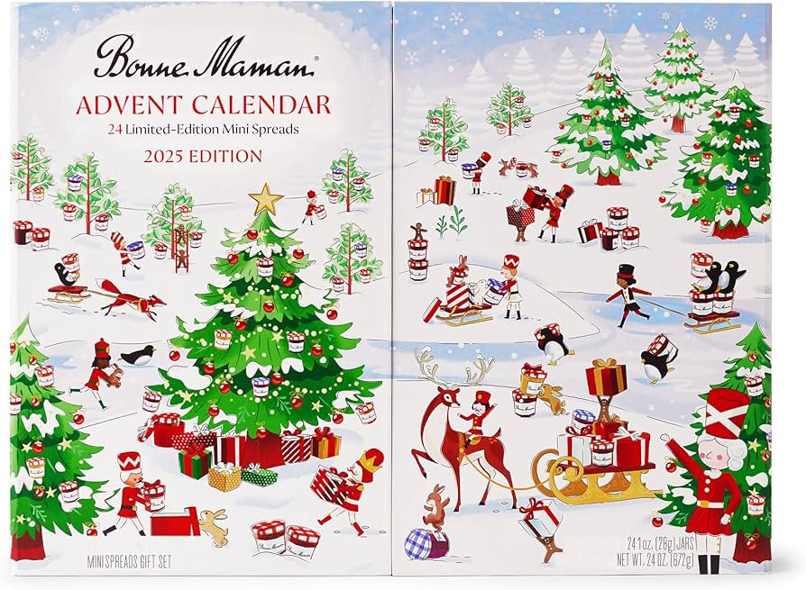 Bonne Maman 2025 Limited Run Edition Advent Calendar, 24 Mini Spreads | Amazon (US)