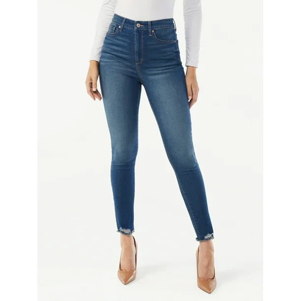 Sofia Jeans by Sofia Vergara Women's Rosa Destructed Hem Jeans | Walmart (US)