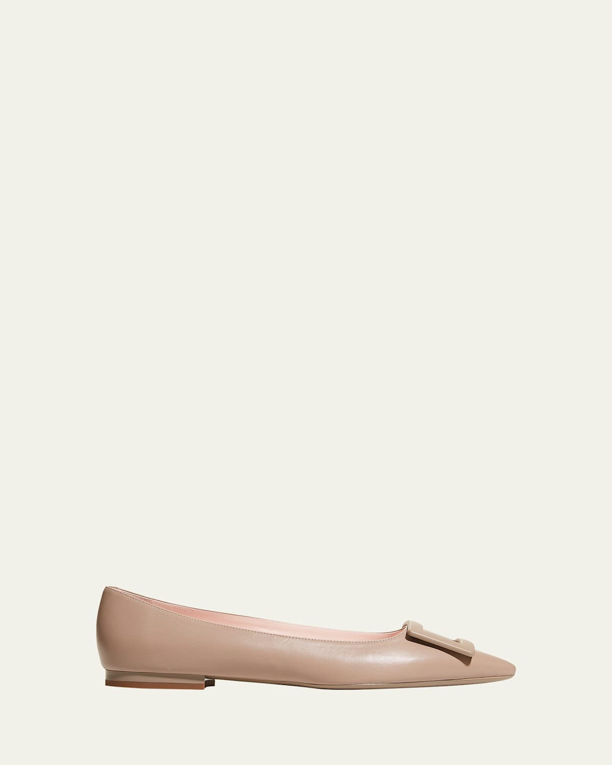 Gommettine Leather Buckle Ballerina Flats | Bergdorf Goodman