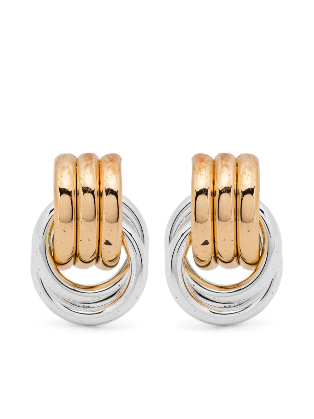Heaven Mayhem Double Knot earrings - Gold | Farfetch Global