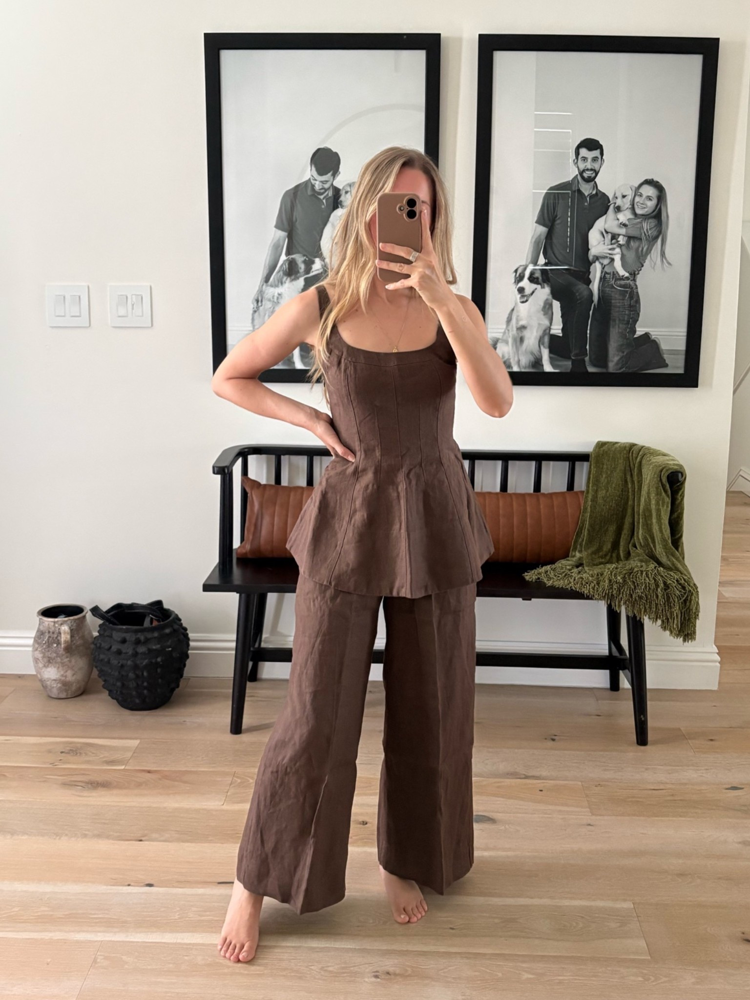 The cutest brown set! Bottoms I got Regular Length 24, top is XXS!

#LTKTravel #LTKSaleAlert #LTKPetite
