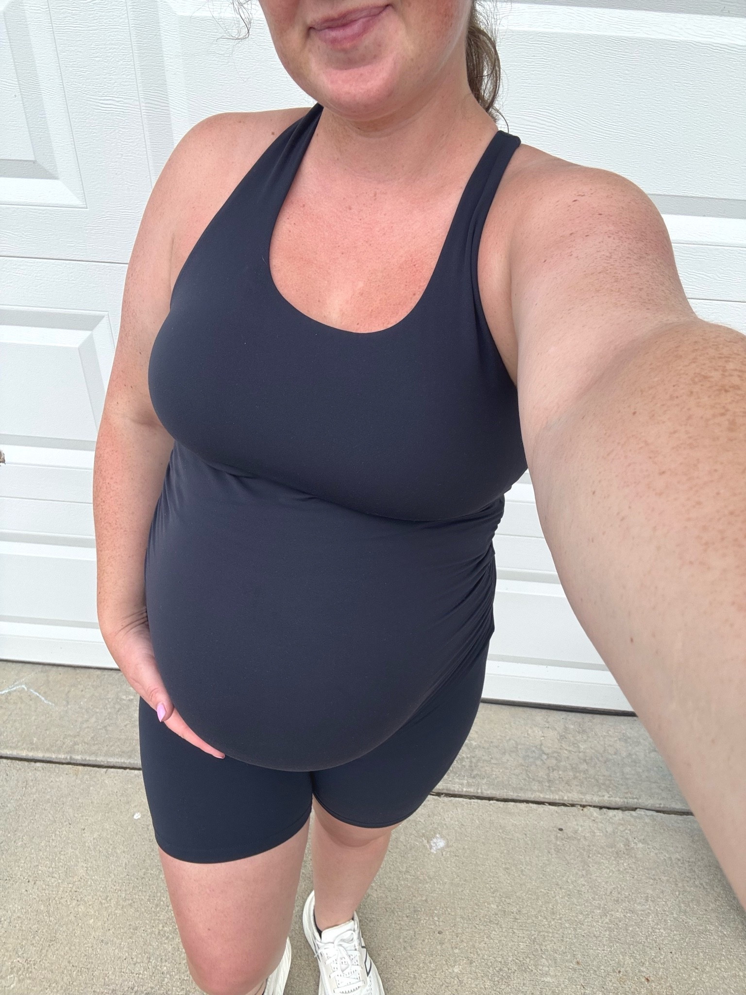 Outfit of the day 🤍
*wearing a medium in both*

#LTKActive #LTKootd #LTKBump