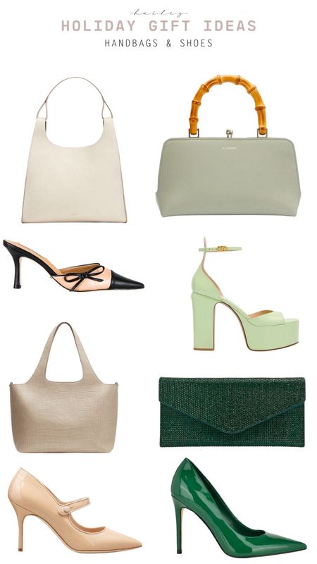 When shopping for accessories, consider gifting handbags and pumps in neutral colors and light green, allowing you to effortlessly pair them with various outfits year round. 👌🏻🎄🎀

🤍For a holiday party look that radiates timeless elegance, I recommend incorporating light green, beige, and ivory into your ensemble. 

These sophisticated and versatile tones transcend seasonal boundaries, ensuring a chic appearance year-round. 

It's all about curating a wardrobe that blends classic style with a touch of modernity, creating a stylish and enduring holiday look for shoppers looking to get more out of their holiday party outfit than one time use  

#LTKGiftGuide #LTKstyletip #LTKHoliday