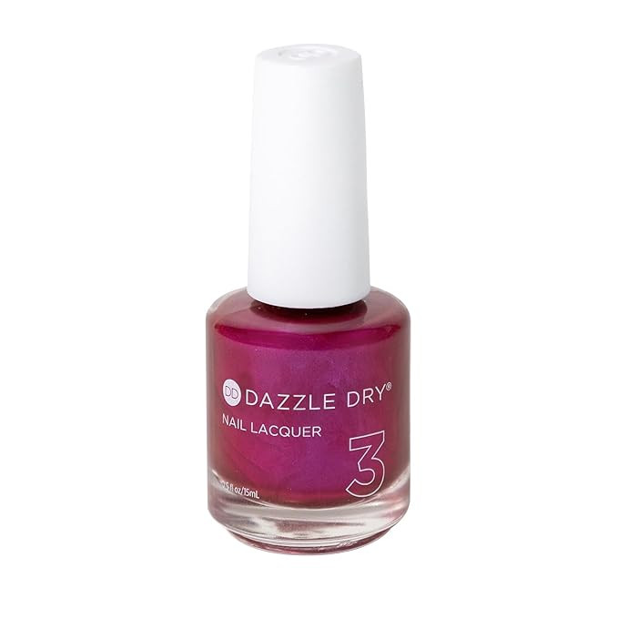 Dazzle Dry Nail Lacquer (Step 3) - Kaleidoscope - A full coverage metallic fuchsia. Full coverage... | Amazon (US)