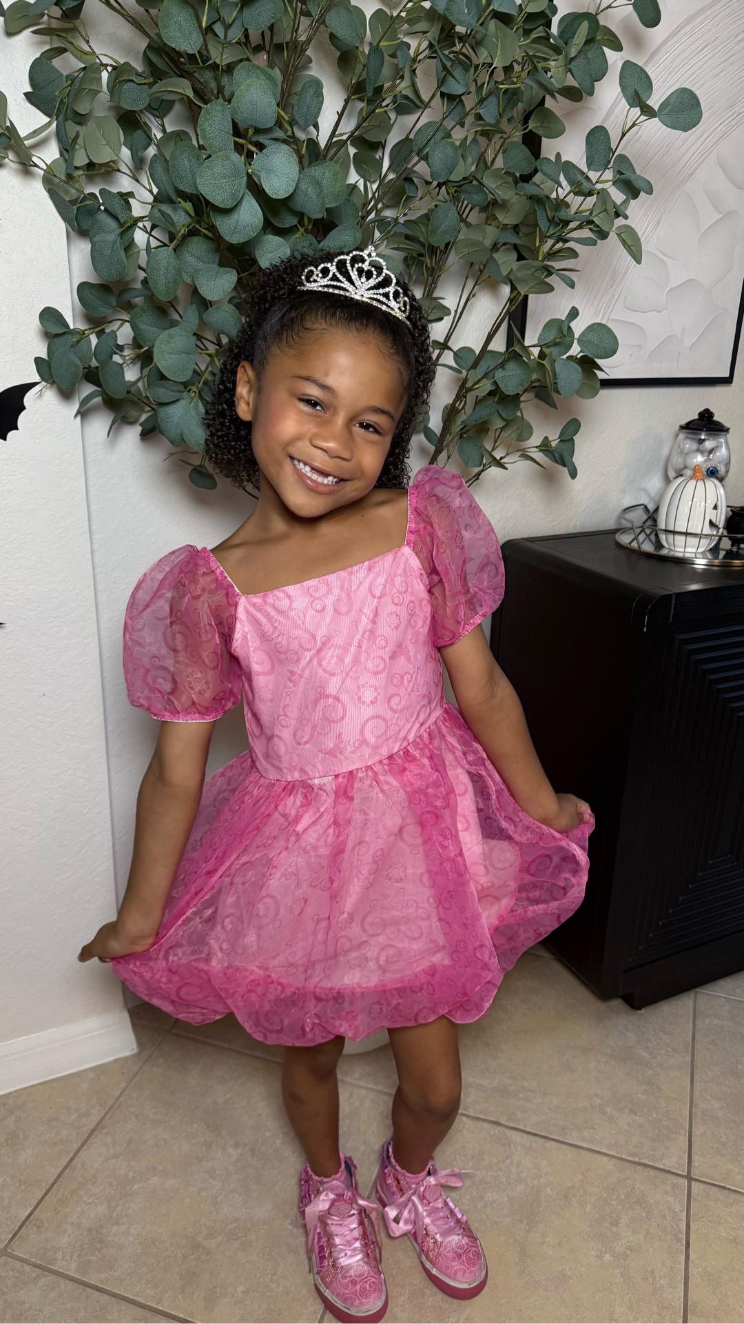 Pink, sparkly, and Wicked approved. She is wearing a kids size 5 Glinda dress that is perfect for special occasions and dress up days 💗🪄

#LTKGiftGuide #LTKKids #LTKHalloween