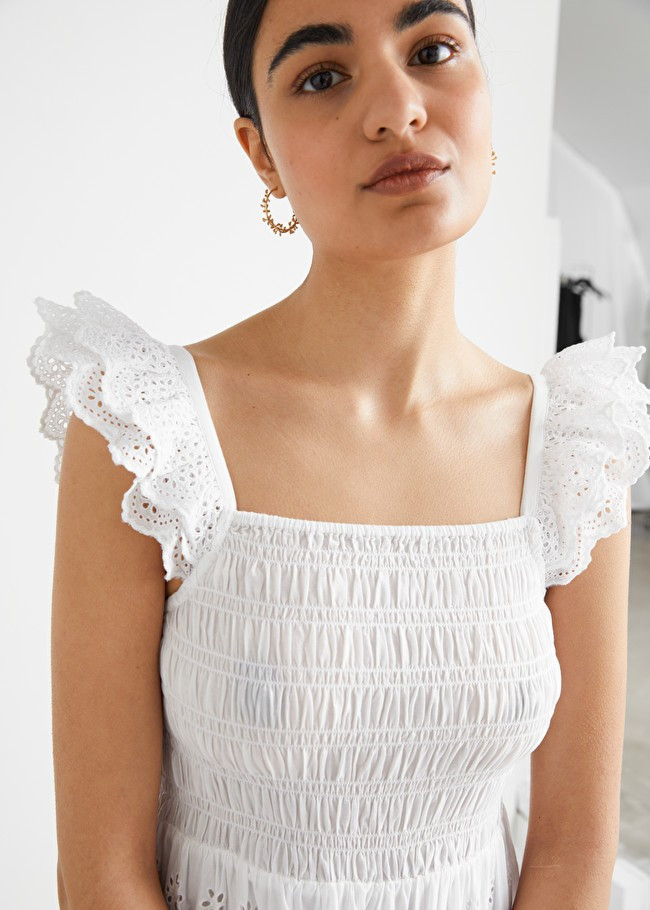 Embroidered Sleeveless Midi Dress | & Other Stories (EU + UK)