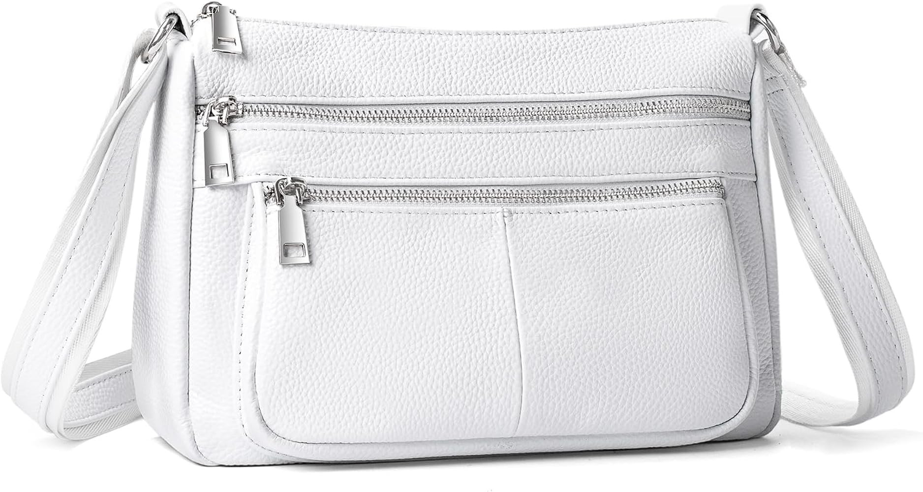 befen Genuine Leather Crossbody Purses for Women, Woman Medium Pocketbooks Shoulder Bags Handbags... | Amazon (US)