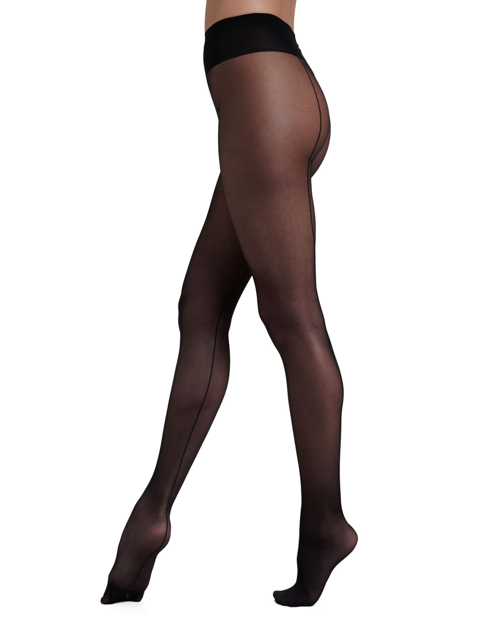 Wolford Individual 10 Back Seam Tights | Neiman Marcus