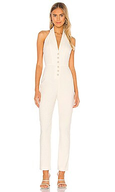 Lovers + Friends Metropolis Jumpsuit in Snow White from Revolve.com | Revolve Clothing (Global)