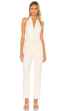 Lovers + Friends Metropolis Jumpsuit in Snow White from Revolve.com | Revolve Clothing (Global)