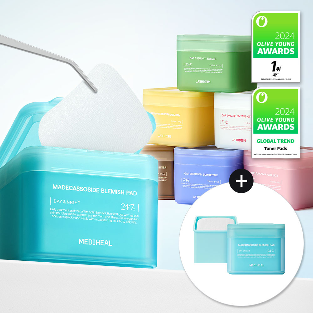 MEDIHEAL Toner Pad 100+100 Pads Double Pack (7types) | Olive Young Global