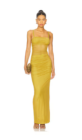 Celeste Maxi Dress in Moss Green | Revolve Clothing (Global)