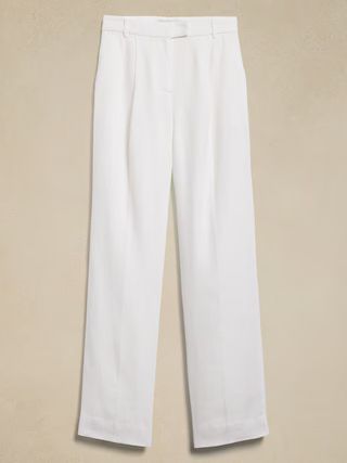 Lina Straight Linen Pant | Banana Republic (US)