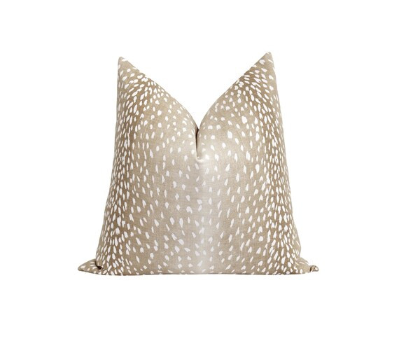 Deer Skin Linen Pillow Cover Ombre Throw Pillow Cover Deer | Etsy | Etsy (US)