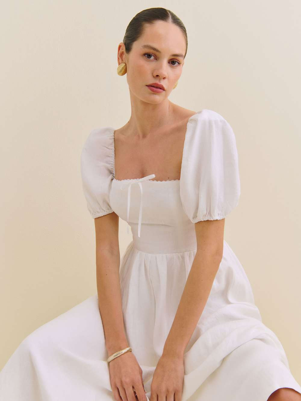 Marella Linen Dress | Reformation (Global)