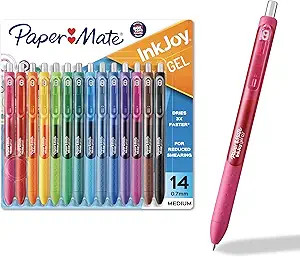 Paper Mate Colorful Gel Pens - InkJoy Gel Pens Assorted Medium Point (0.7). Perfect for Vibrant C... | Amazon (US)