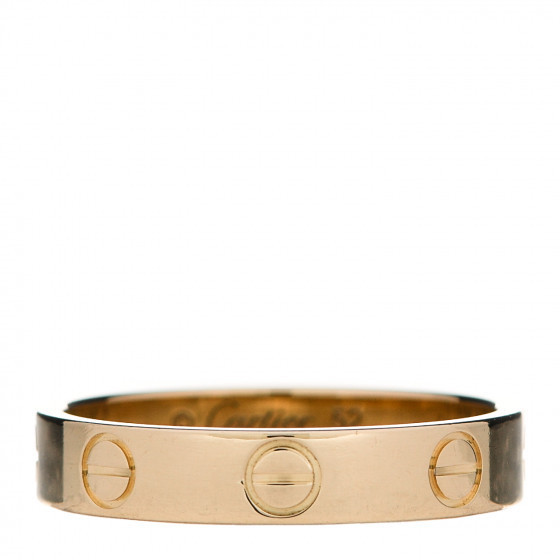 CARTIER 18K Yellow Gold 3.5mm LOVE Wedding Band Ring 52 6 | Fashionphile