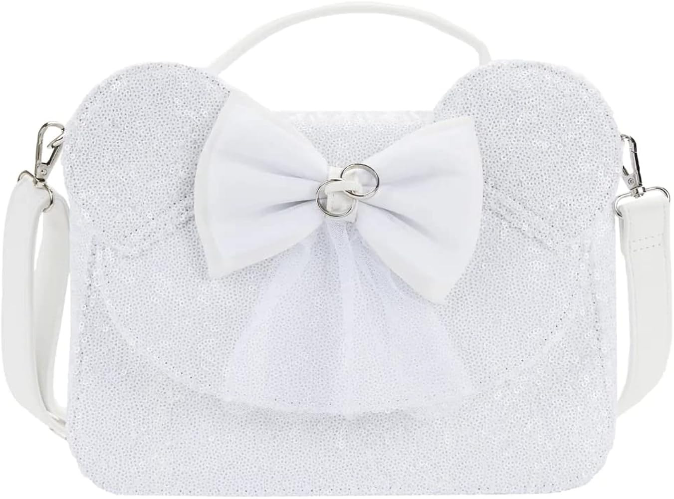 Loungefly Disney Minnie Sequin Wedding Crossbody Bag | Amazon (US)