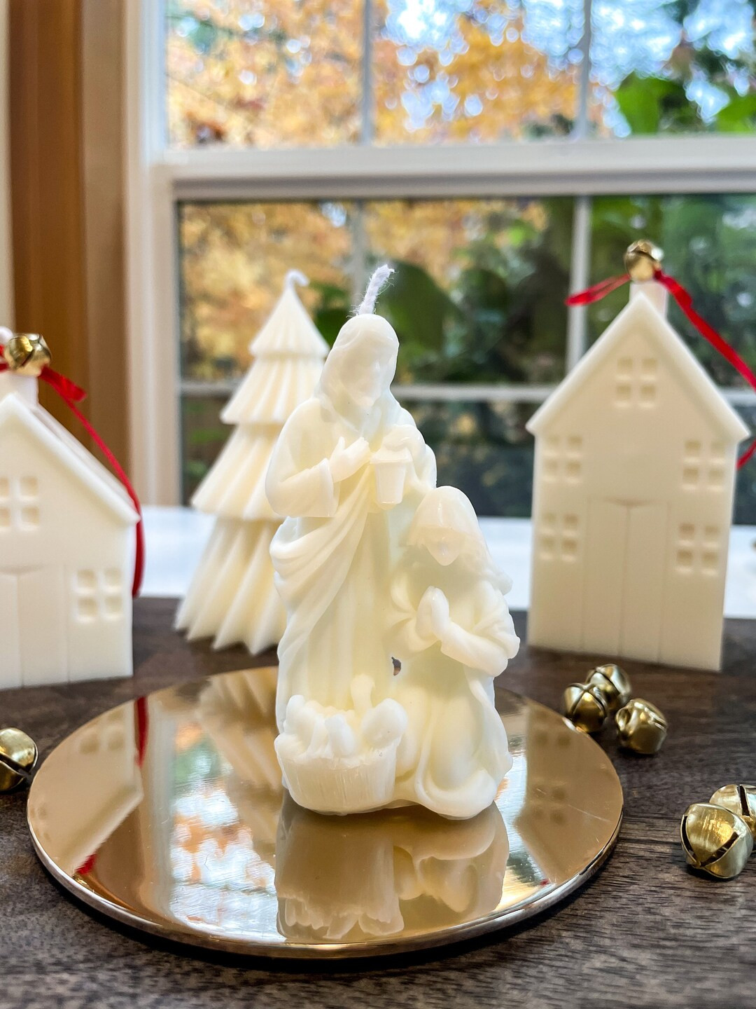 Christmas Nativity Candle, Christian Candle, Christmas Decor, Holy Family, Christmas Gift Idea, M... | Etsy (US)