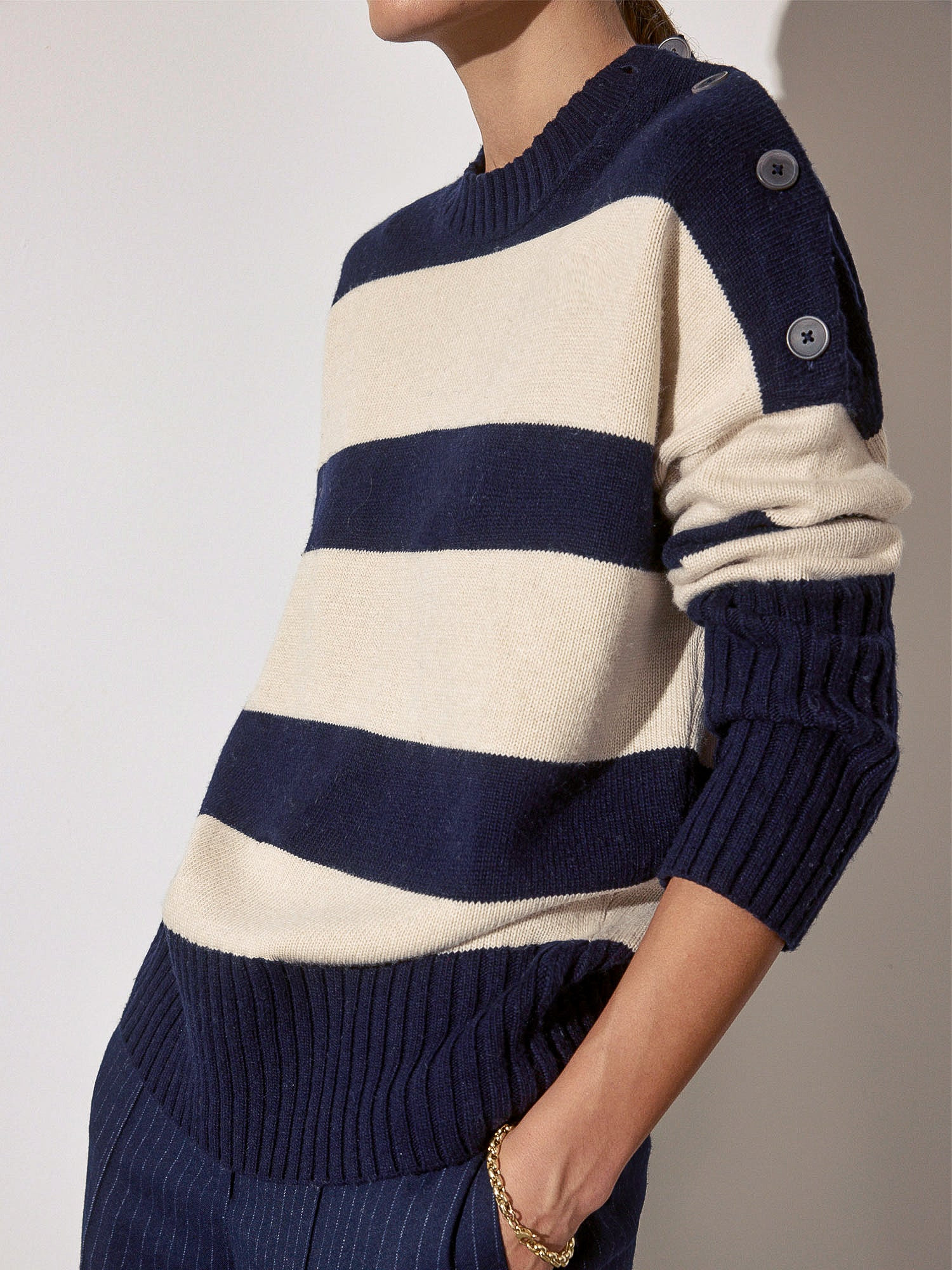 The Cy Stripe Sweater | Brochu Walker