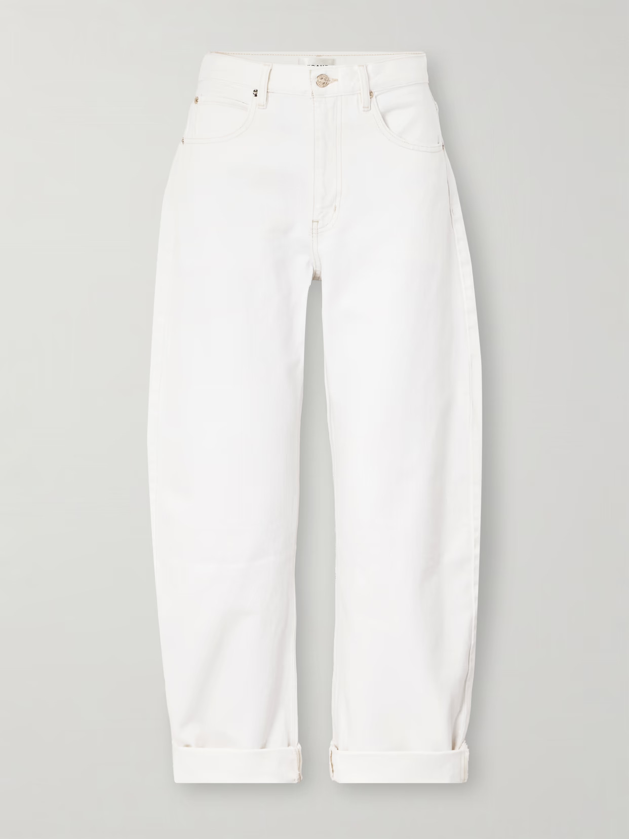 FRAME - The Bubble Wide-leg Jeans - Neutrals | NET-A-PORTER (US)