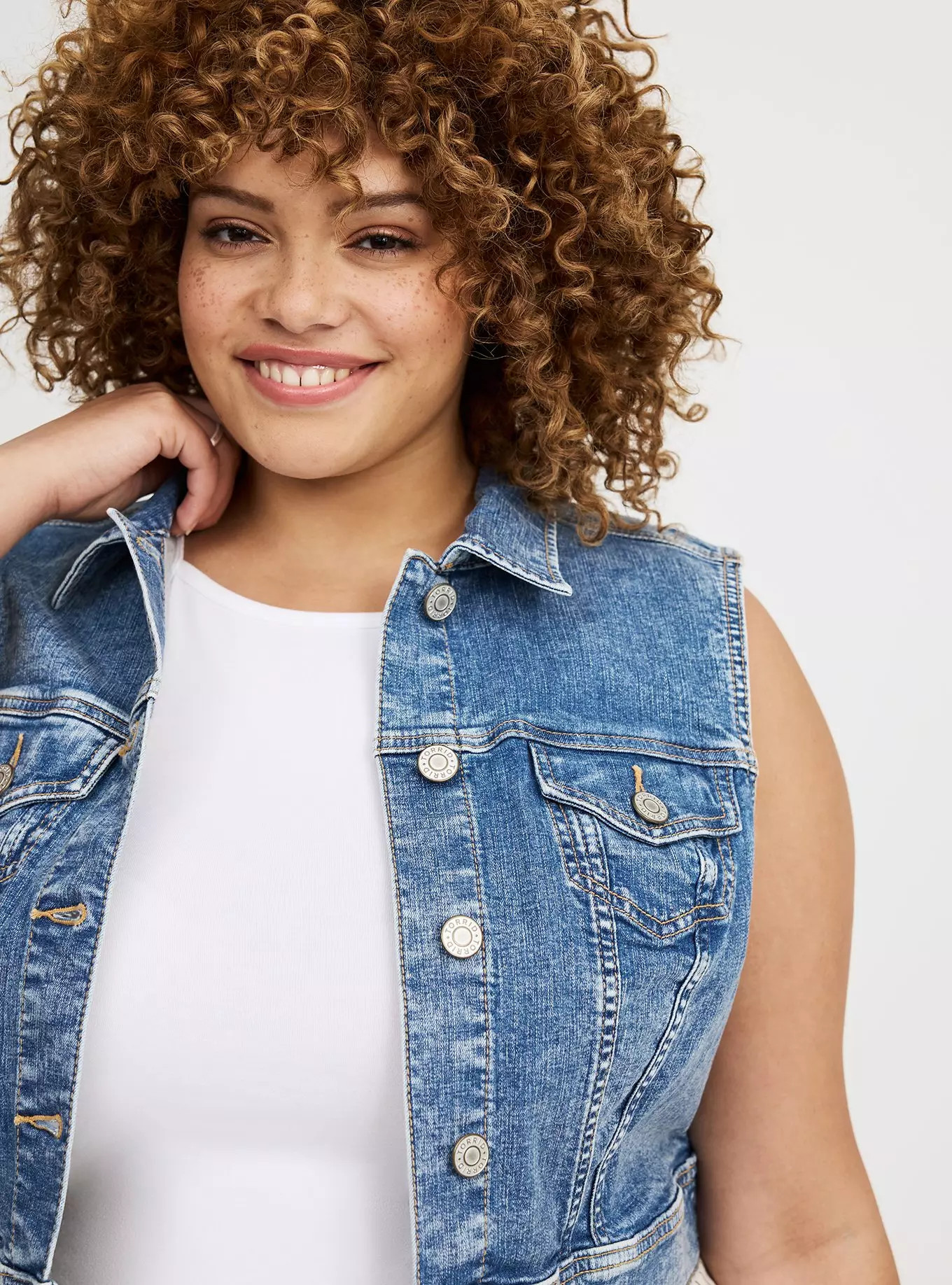 Cropped Denim Vest | Torrid (US & Canada)
