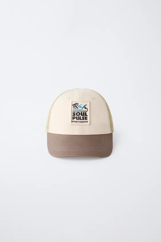 EMBROIDERED PATCH MESH CAP | Zara US
