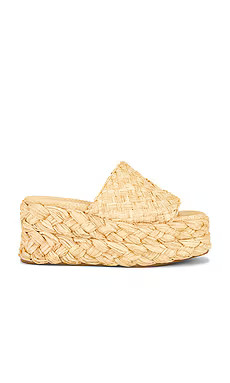Loeffler Randall Aaron Sandal in Natural Woven Straw from Revolve.com | Revolve Clothing (Global)