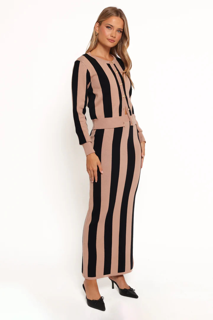 Katin Knit Skirt Set - Black Brown Stripe | Petal & Pup (US)