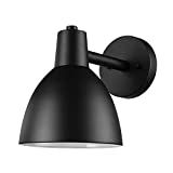 Globe Electric 44657 1-Light Outdoor Wall Sconce, Black, Wall Lighting, Wall Lamp Dimmable, Kitchen  | Amazon (US)