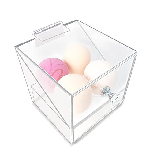 Acrylic Beauty Blender Sponge Holder With Dustproof Lid Clear 4 Hole Solution Makeup Sponges Disp... | Amazon (US)