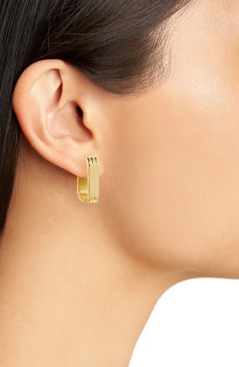 Medium Rib Hoop Earrings | Nordstrom