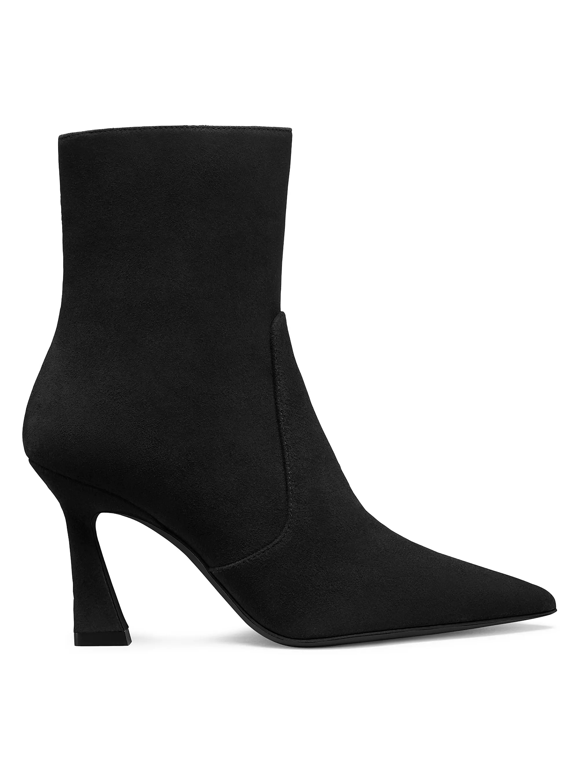 Stuart Weitzman Vinnie 85MM Suede Booties | Saks Fifth Avenue | Saks Fifth Avenue