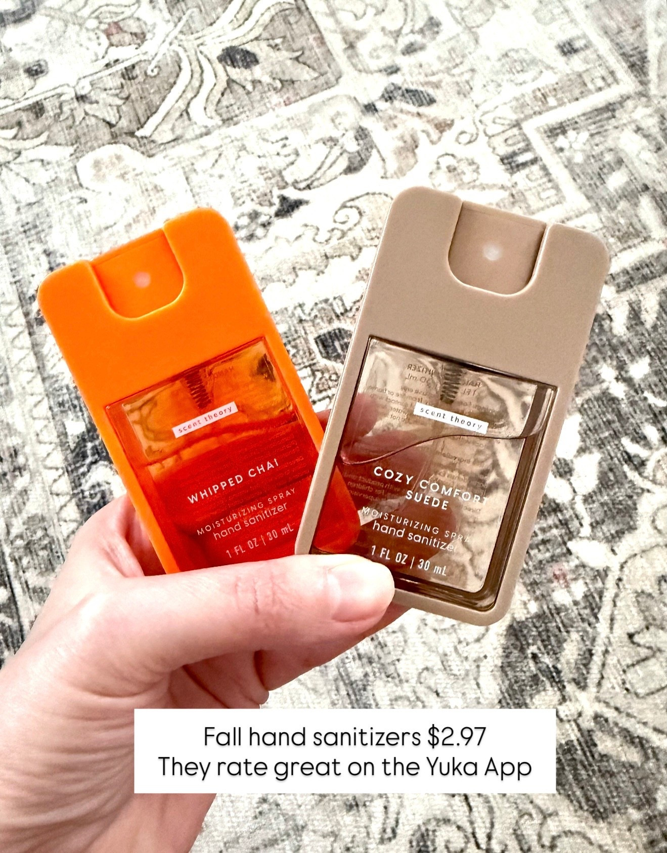 Whipped chai and cozy comfort suede scented hand sanitizers from Walmart $2.98. Easy to toss in your bag or your kids’ backpacks. A lot cheaper than Touchland. 




Scent Theory Hand Sanitizer Spray, Cozy Comfort Suede, fall beauty, fall gift, boo basket, Walmart holiday deals

#LTKKids #LTKSeasonal #LTKBeauty #LTKFamily #LTKStyleTip #LTKU #LTKFindsUnder50 #LTKSaleAlert