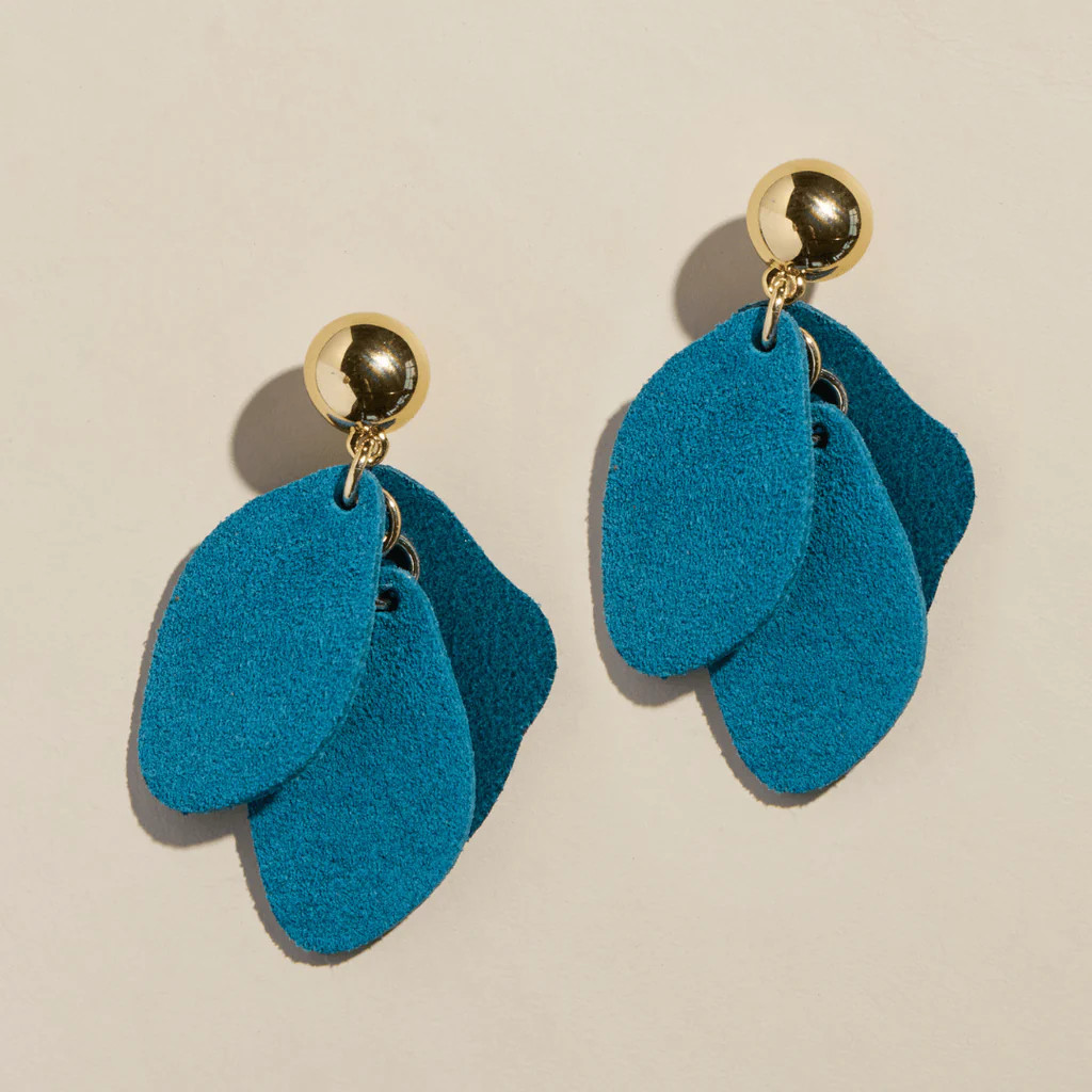 Peacock Suede Weston | Nickel and Suede