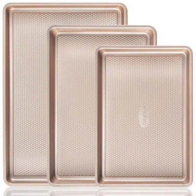 Baking Sheet Pan Set, Cookie Sheets For Oven, Nonstick Half/Quarter/Jelly Roll Pans With Diamond Texture Pattern, Heavy Duty Cookie Tray | Wayfair North America